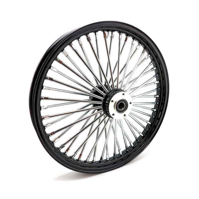 Mcs Radial 48 Fat Spoke Front Wheel 2.15 X 21 Df Black Front Wheels 21 Inch Mcs