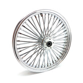 Mcs Radial 48 Fat Spoke Front Wheel 3.50 X 21 Df Chrome Front Wheels 21 Inch Mcs