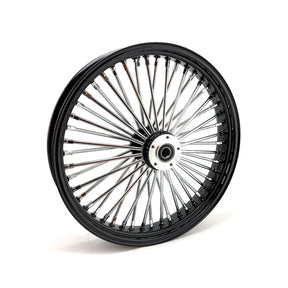 Mcs Radial 48 Fat Spoke Front Wheel 3.50 X 21 Sf Black Front Wheels 21 Inch Mcs