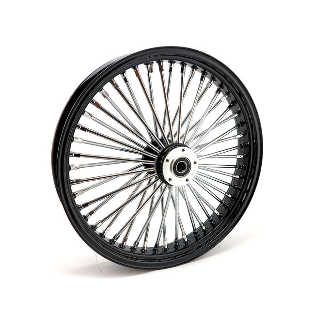 Mcs Radial 48 Fat Spoke Front Wheel 3.50 X 21 Sf Black Front Wheels 21 Inch Mcs