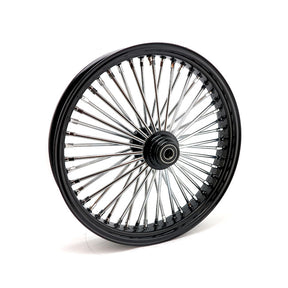 Mcs Radial 48 Fat Spoke Front Wheel 3.50 X 21 Sf Black Front Wheels 21 Inch Mcs