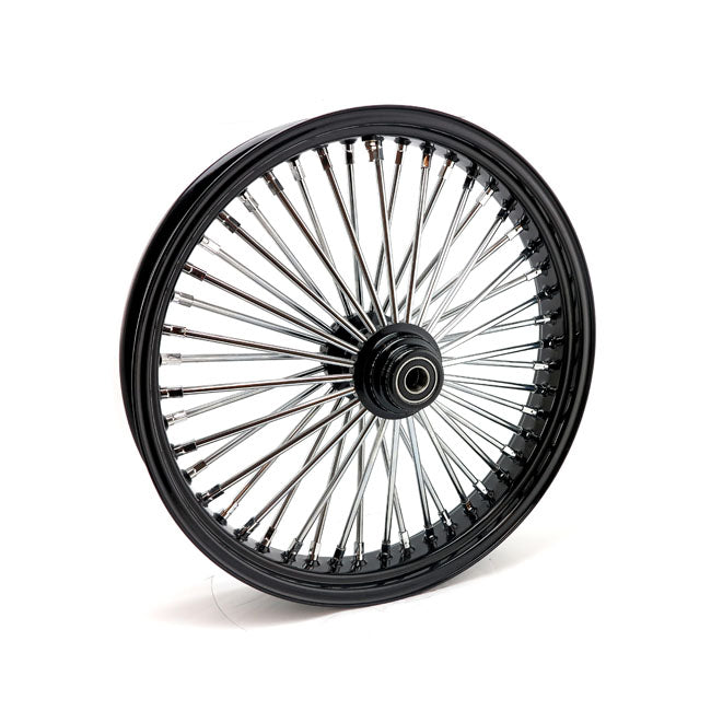 Mcs Radial 48 Fat Spoke Front Wheel 3.50 X 21 Sf Black Front Wheels 21 Inch Mcs