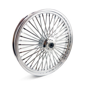 Mcs Radial 48 Fat Spoke Front Wheel 3.50 X 23 Sf Chrome Front Wheels 23 Inch Mcs
