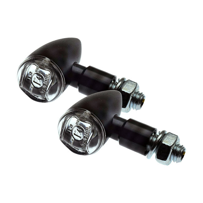 Pb2 Led Turn Signals Black, Clear Lens Turn Signals Led Mcs