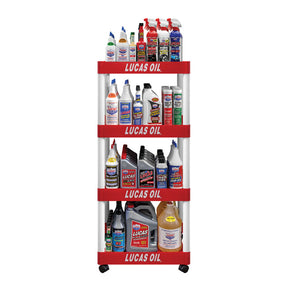 Lucas, Oil 4 Shelf Display Rack Lucas Oil