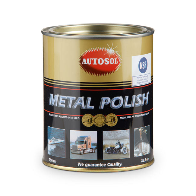Autosol, Metal Polish. 750cc Tin Bike Cleaners And Polishing Autosol