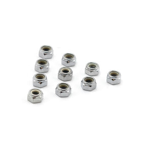 Colony M8 x 1.25 Nylon insert lock nuts. Chrome NUTS METRIC Colony