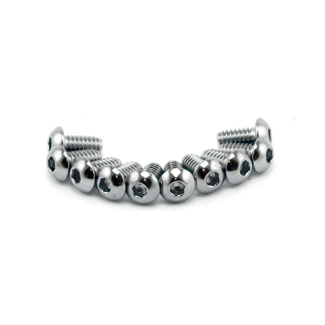 Colony 1/4-20 x 1/2 button head allen bolts chrome BOLTS USA SIZES Colony