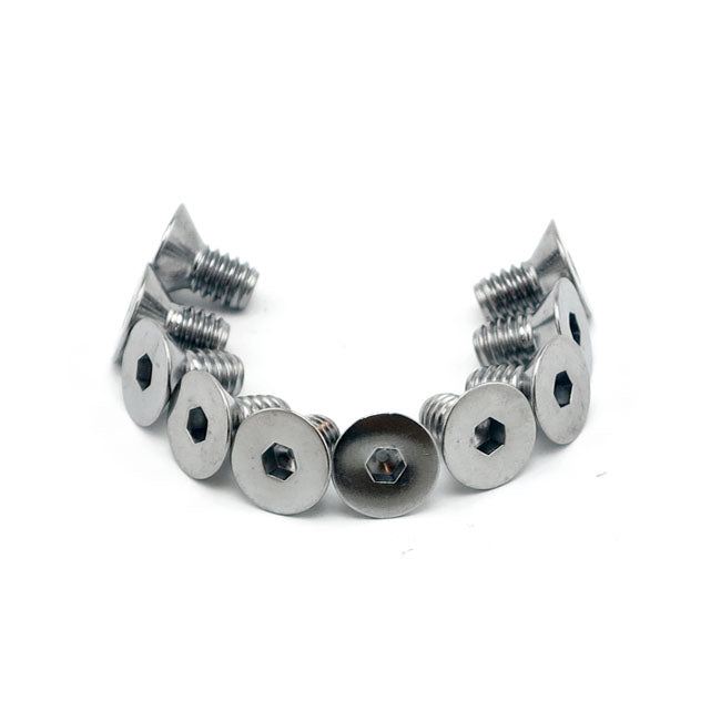 Colony 1/4-20 x 1/2 flat head allen bolts chrome BOLTS USA SIZES Colony