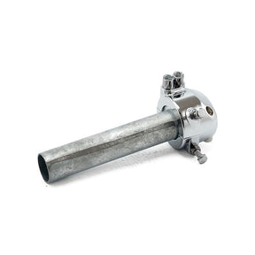 Universal metal throttle grip 7/8"/22mm handlebars, chrome THROTTLE MISC Emgo