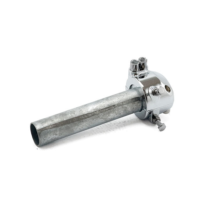 Universal metal throttle grip 7/8"/22mm handlebars, chrome THROTTLE MISC Emgo
