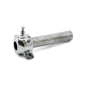 Universal metal throttle grip 7/8"/22mm handlebars, chrome THROTTLE MISC Emgo