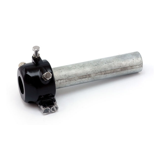Universal metal throttle grip 7/8"/22mm handlebars, black THROTTLE MISC Emgo
