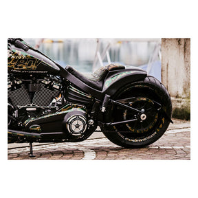 Cult-Werk, Softail wide fender kit ''Racing''. 2-up seat WIDE TIRE CONVERSION KITS Cult Werk