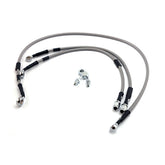 MCS by Goodridge brake line front, stainless clear coated BRAKE LINE KITS Mcs