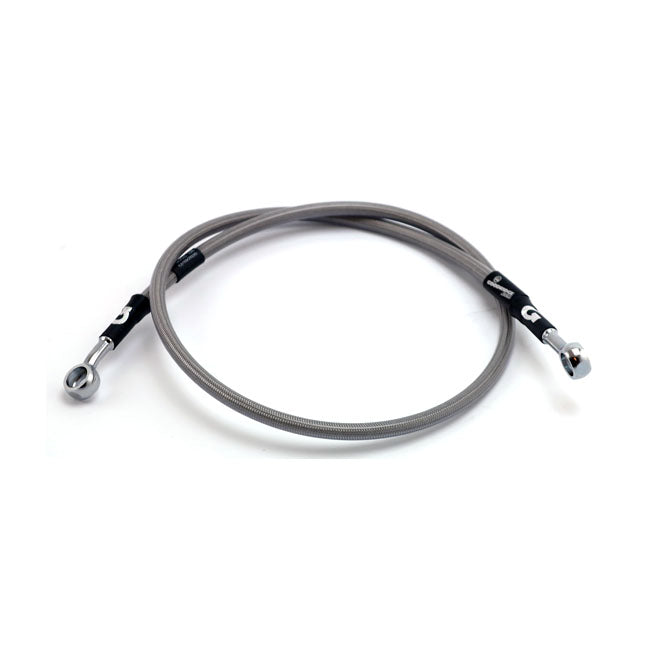MCS by Goodridge brake line front, stainless clear coated BRAKE LINE KITS Mcs