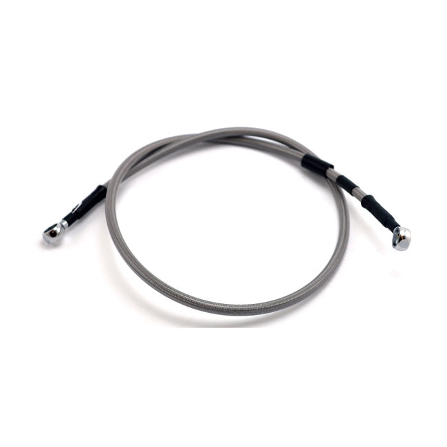 Goodridge brake line upper front, stainless clear coated BRAKE LINE KITS Goodridge