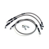 MCS by Goodridge brake line front, stainless clear coated BRAKE LINE KITS Mcs