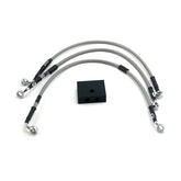 MCS by Goodridge brake line front, stainless clear coated BRAKE LINE KITS Mcs