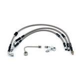 MCS by Goodridge brake line front, stainless clear coated BRAKE LINE KITS Mcs