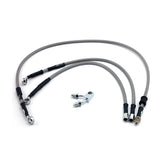 MCS by Goodridge brake line front, stainless clear coated BRAKE LINE KITS Mcs
