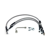 MCS by Goodridge brake line front, stainless clear coated BRAKE LINE KITS Mcs