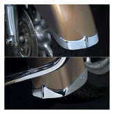 National Cycle, Cast Front Fender Tip Set. Chrome Fender Tips National Cycle