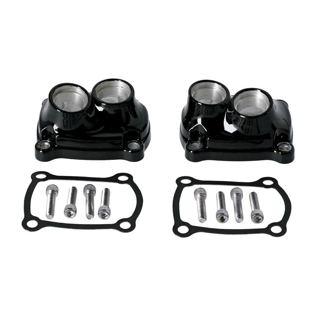 M8 Tappet Block Cover Set. Black Tappet Block Covers Mcs