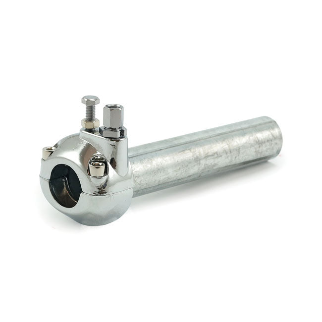 Universal Metal Throttle Grip 7/8" Handlebars, Chrome Throttle Assembly Mcs