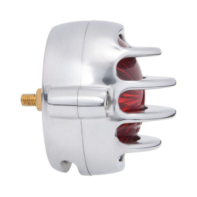 Motone, Lecter Led Taillight. Polished, No Bracket. Ece Taillights Motone