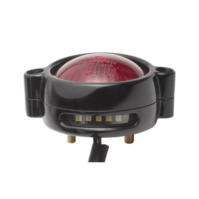 Motone, Eldorado Led Taillight. Black, No Bracket. Ece Taillights Motone
