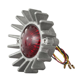 Motone, Big Fin Led Taillight. Shot Blast, No Bracket. Ece Taillights Motone