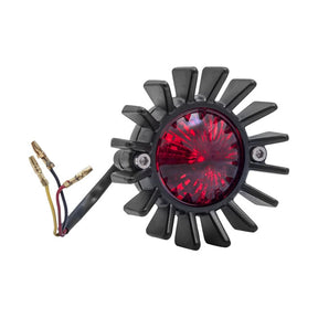Motone, Big Fin Led Taillight. Black, No Bracket. Ece Taillights Motone