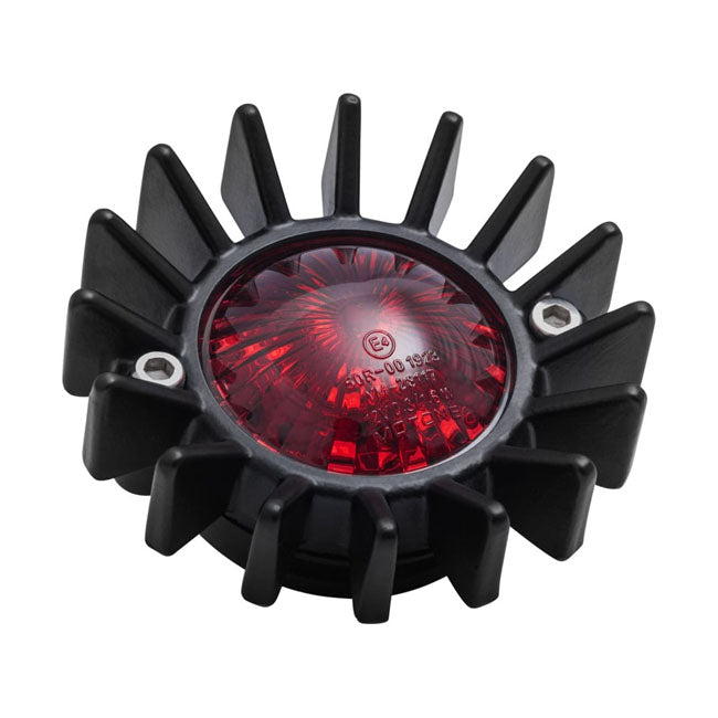 Motone, Big Fin Led Taillight. Black, No Bracket. Ece Taillights Motone