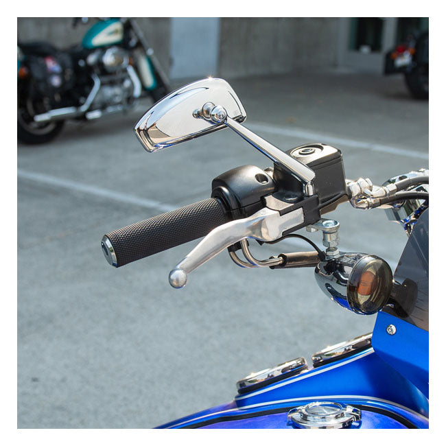 Right Tearchop Forged Mirror, Chrome Mirrors Arlen Ness