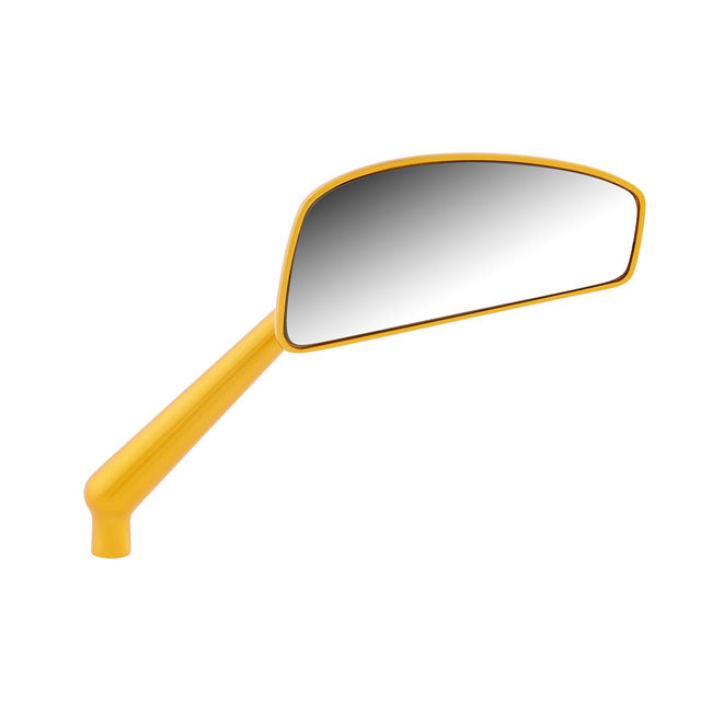 Right Tearchop Forged Mirror, Gold Mirrors Arlen Ness