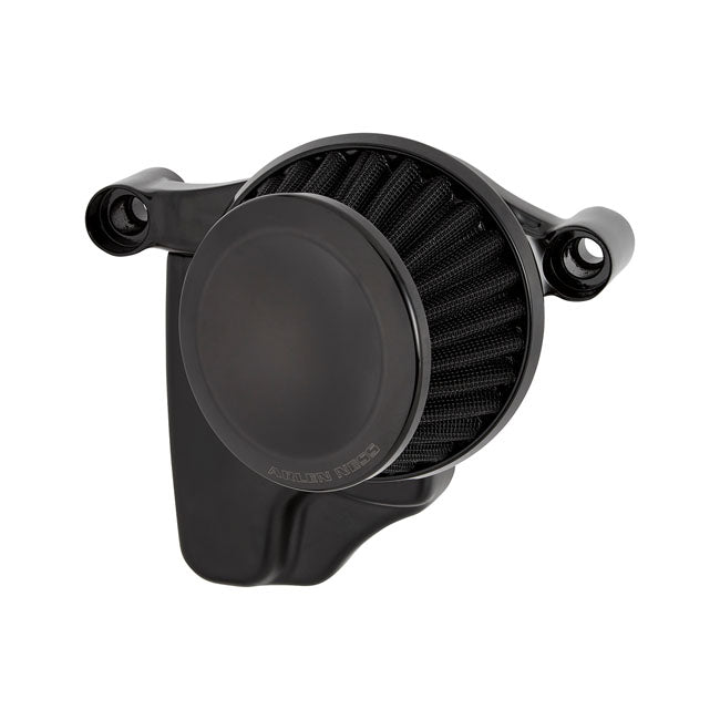 Arlen Ness Mini 22 Air Cleaner, Black - Milwaukee 8 Air Cleaner Arlen Ness