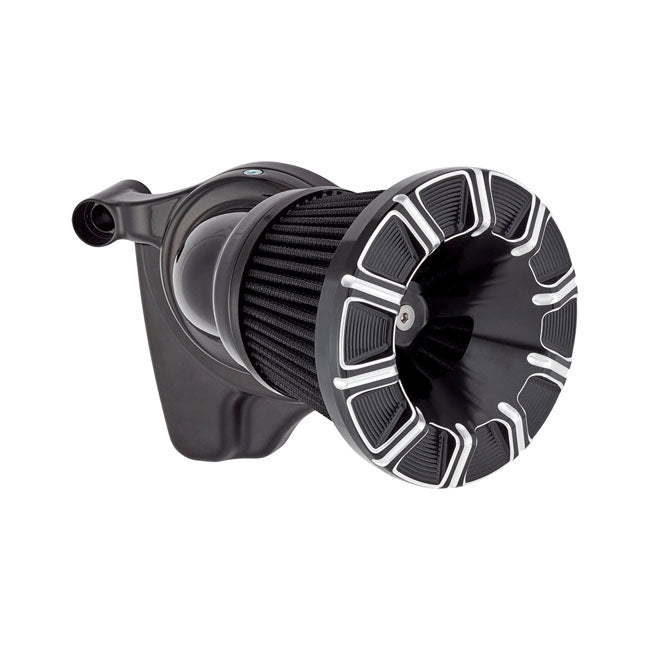 Arlen Ness 10-Gauge® Velocity Air Cleaner Cover, Black Air Cleaner Cover Arlen Ness