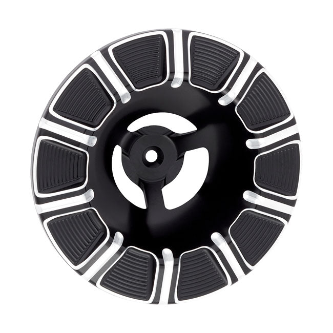 Arlen Ness 10-Gauge® Velocity Air Cleaner Cover, Black Air Cleaner Cover Arlen Ness