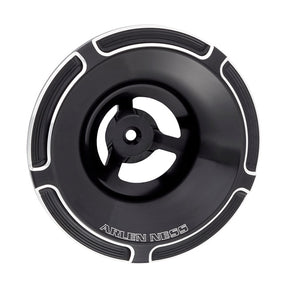 Arlen Ness Beveled® Velocity Air Cleaner Cover, Black Air Cleaner Cover Arlen Ness