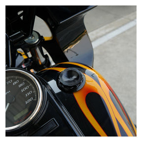 12 Point Gas Cap, Black Gas Cap Arlen Ness