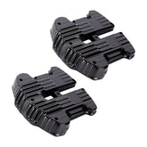 Rough Crafts Custom Rocker Covers, Black - 18+ Softail & 17+ Touring & 17+ Trike Rocker Covers Rough Crafts