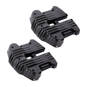 Rough Crafts Custom Rocker Covers, Black - 18+ Softail & 17+ Touring & 17+ Trike Rocker Covers Rough Crafts