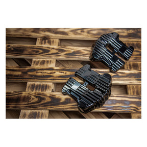 Custom Rocker Covers, Black - 18+ Softail & 17+ Touring & 17+ Trike Rocker Cover Rough Crafts