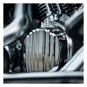 Rough Crafts Cam Cover, Chrome - 18+ Softail & 17+ Touring & 17+ Trike Cam Covers Rough Crafts