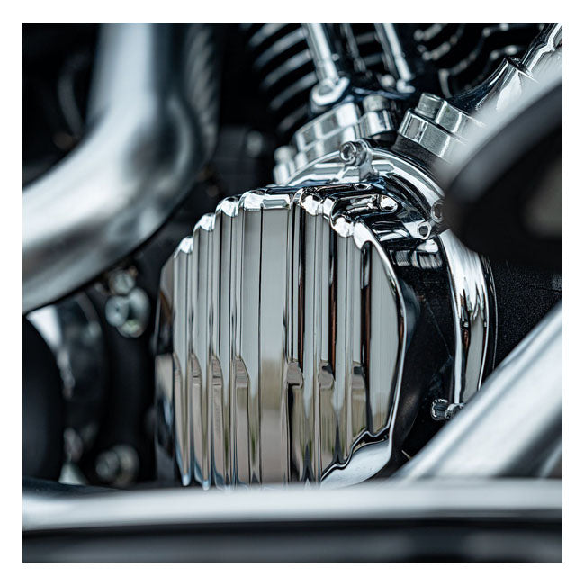 Rough Crafts Cam Cover, Chrome - 18+ Softail & 17+ Touring & 17+ Trike Cam Covers Rough Crafts