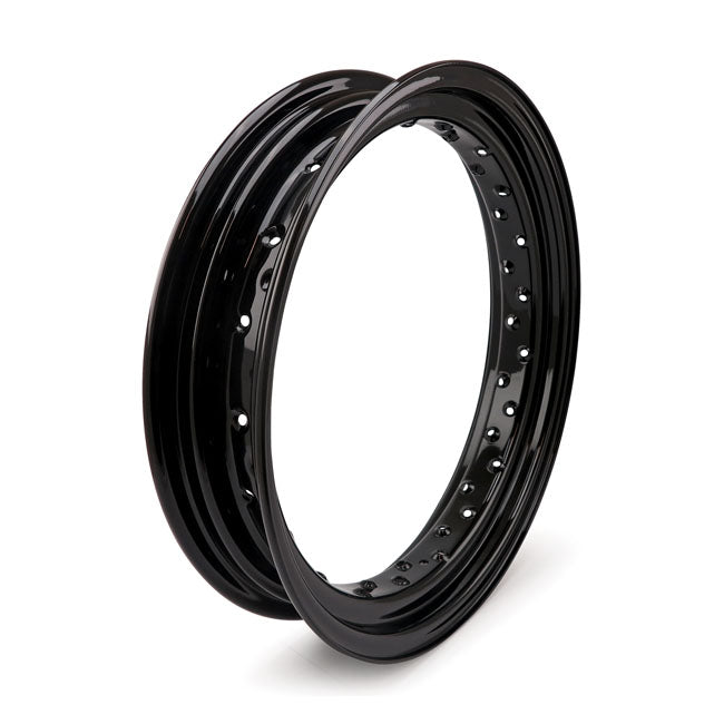 Wheel Rim 3.50" X 18". Black Rims Black Mcs