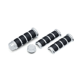 Kuryakyn, ISO grip covers for oem heated grips. Chrome GRIPS Kuryakyn