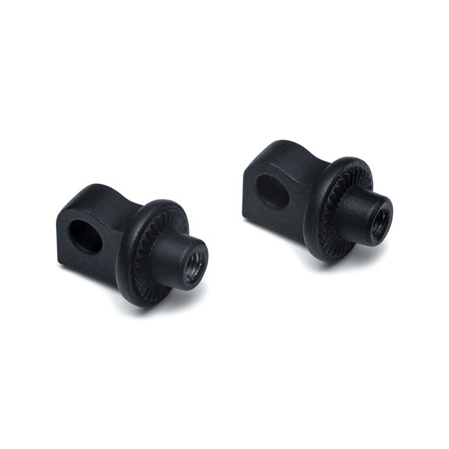 Kuryakyn, Splined male mount peg adapters. adj. stop. Black FOOTPEGS MOUNTS Kuryakyn