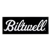 Biltwell Script Shop banner black/white DEALER SIGNS Biltwell